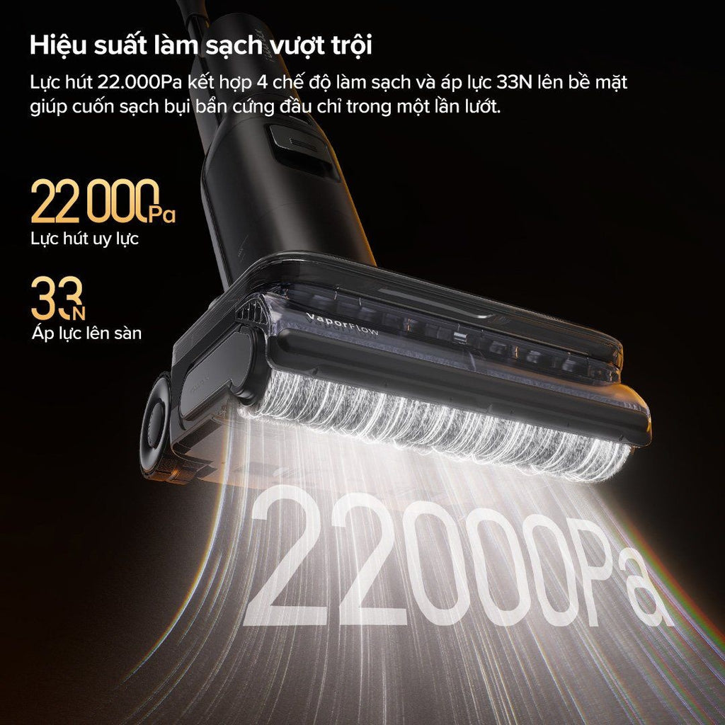 F25 Ultra nổi bật với lực hút mạnh mẽ – lên đến 22.000 Pa