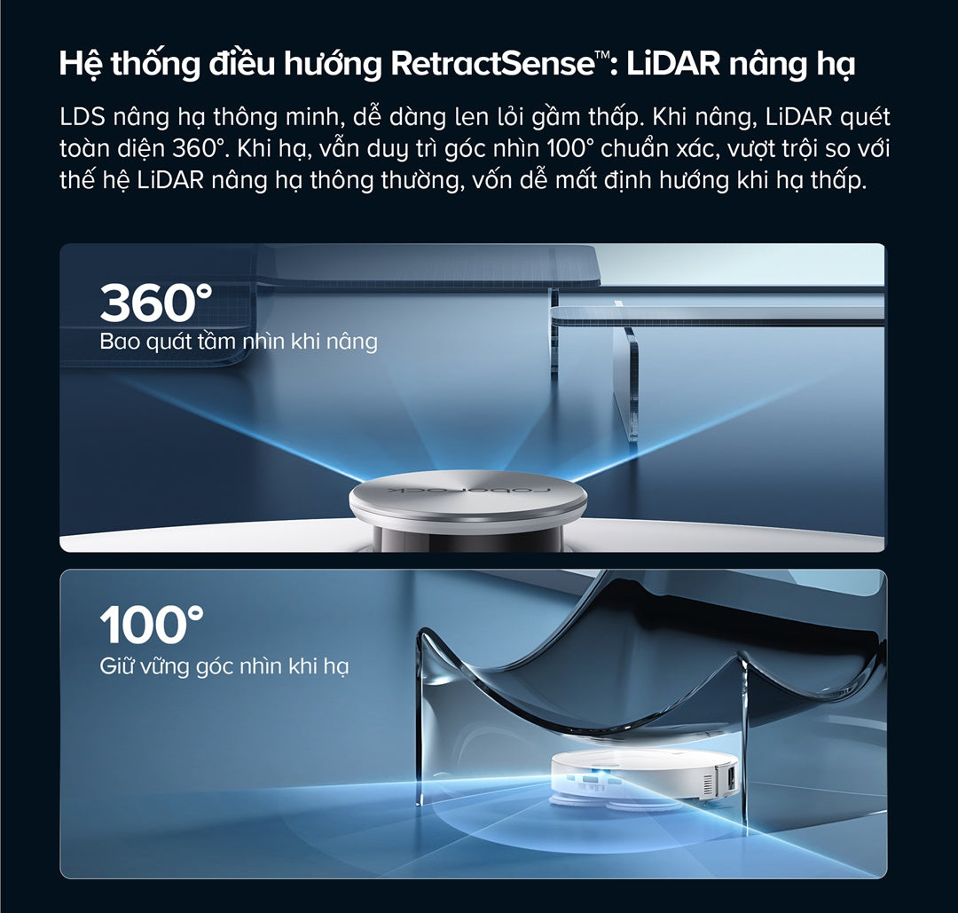 Curv 2 Pro nâng tầm với RetractSense™ LiDAR nâng hạ thông minh