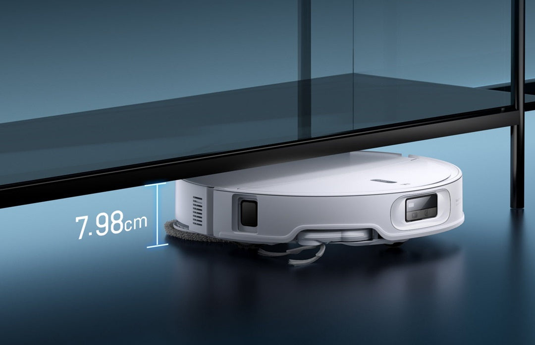 Qrevo Curv 2 Pro sở hữu thiết kế siêu mỏng – chỉ 7,98cm với tính linh hoạt cao