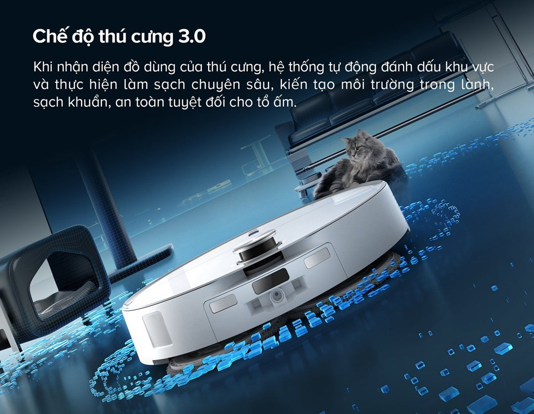 Qrevo Curv 2 Pro là lựa chọn hàng đầu của các sen nhờ chế độ thú cưng 3.0