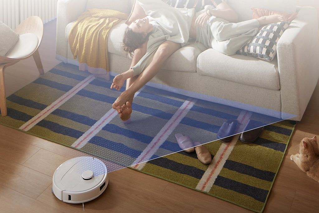 Sau khi khởi động, Roborock Qrevo 5AE sẽ tiến hành quét bản đồ