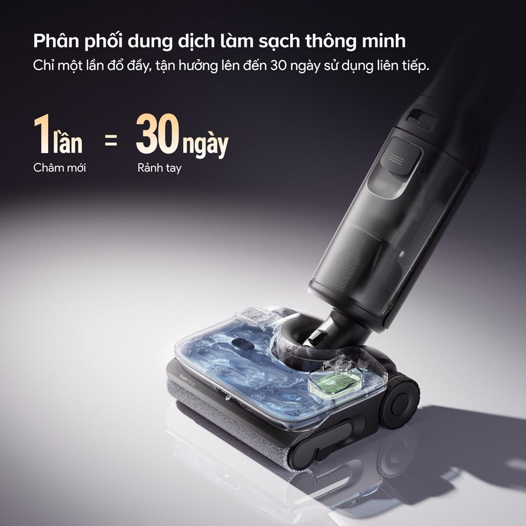 Với F25 ACE Pro, chỉ một lần thêm nước lau sàn bạn sẽ rảnh tay trong 30 ngày