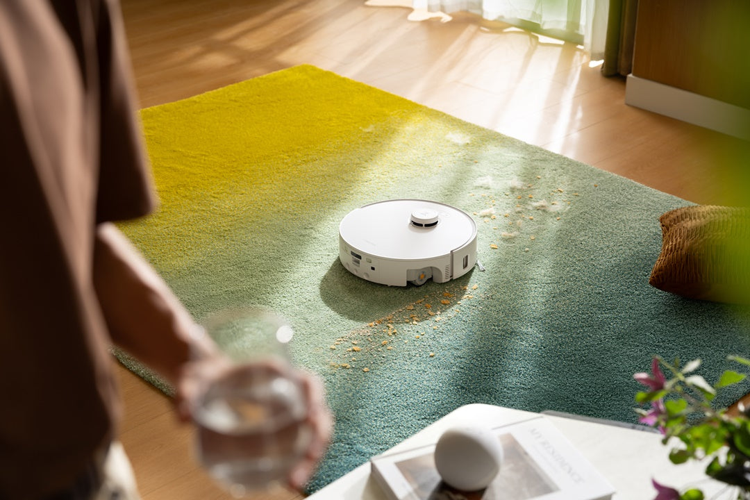 Hãy dùng chế độ vừa hút vừa lau ướt trên Qrevo Curv 2 FLow để hạn chế bụi bay