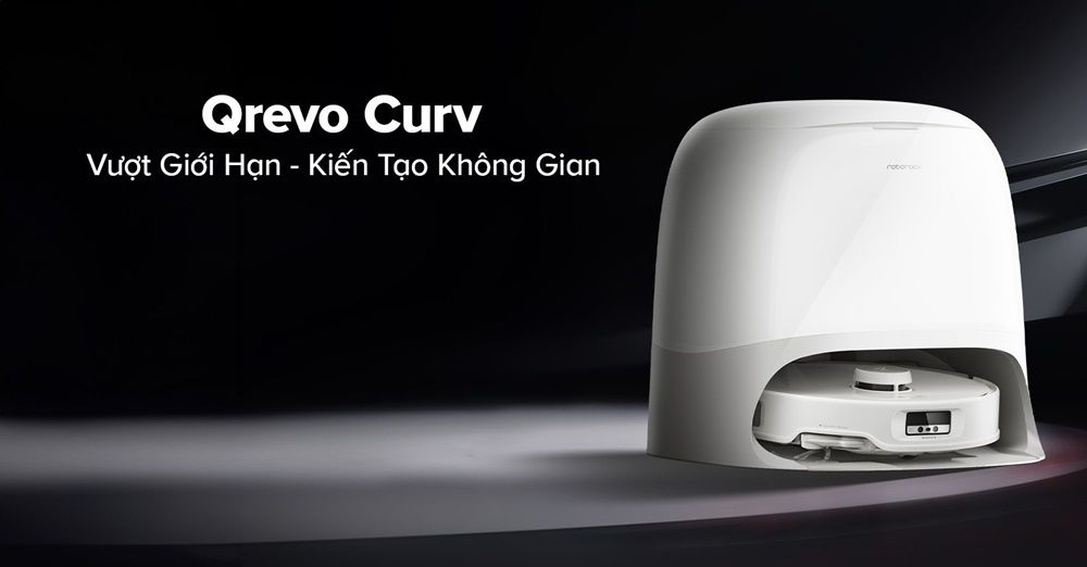 robot lau nhà tự động Qrevo Curv